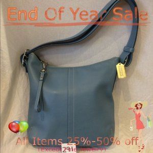 NWOT Blue Leather Coach Purse